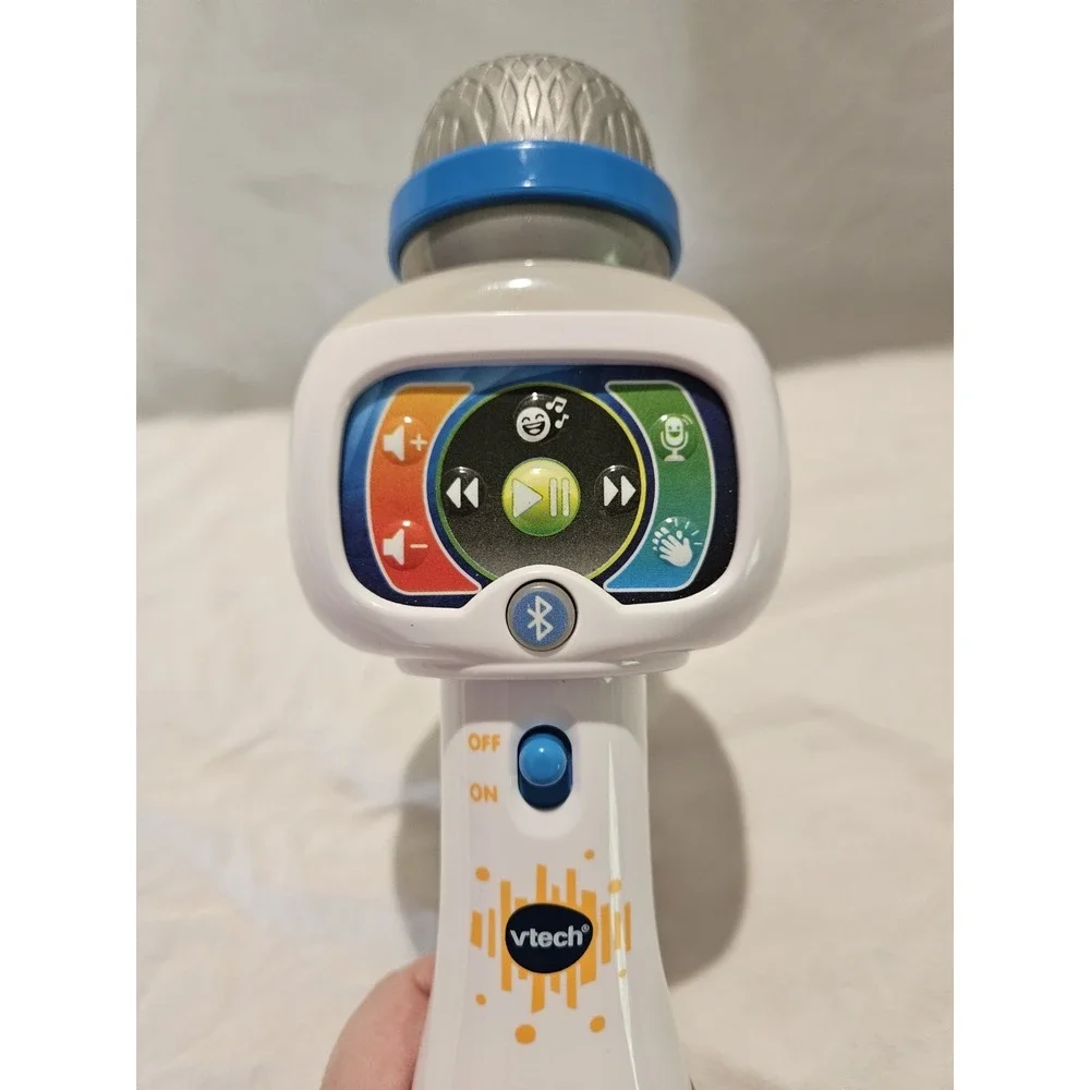 VTech Kidi Star Karaoke Microphone Bluetooth VT24354T Lights Sounds Tested Works